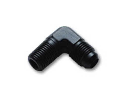 Vibrant Performance - 90 Degree Adapter Fitting (AN to NPT); Size: -10 AN x 3/8" NPT Vibrant Performance - 90 Degree Adapter Fitting (AN to NPT); Size: -10 AN x 3/8" NPT