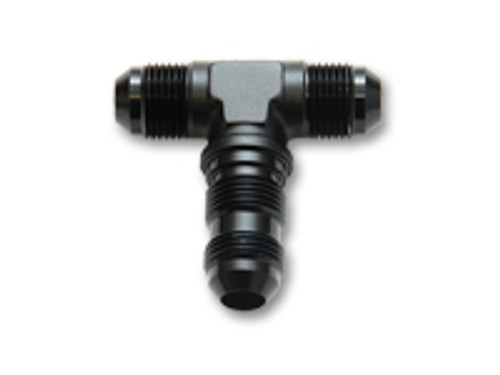 Vibrant Performance - -10AN Bulkhead Adapter Tee Fitting - Anodized Black Only Vibrant Performance - -10AN Bulkhead Adapter Tee Fitting - Anodized Black Only