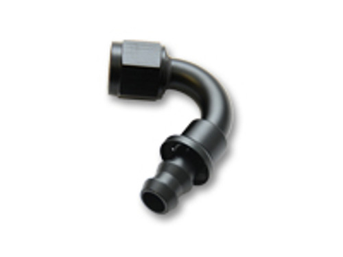 Vibrant Performance - Push-On 120 Degree Hose End Elbow Fitting; Size: -10AN Vibrant Performance - Push-On 120 Degree Hose End Elbow Fitting; Size: -10AN