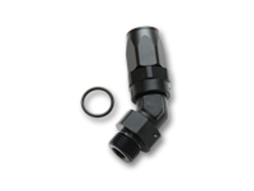 Vibrant Performance - Male -8AN 45 Degree Hose End Fitting; Thread: 3/4-16 Thread (8) Vibrant Performance - Male -8AN 45 Degree Hose End Fitting; Thread: 3/4-16 Thread (8)