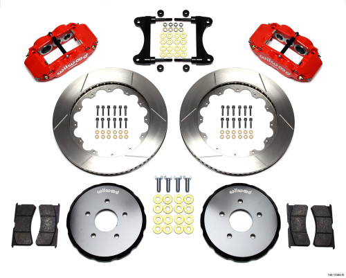Wilwood Narrow Superlite 6R Front Hat Kit 14.00in Red Nissan 370Z / G37 Wilwood Narrow Superlite 6R Front Hat Kit 14.00in Red Nissan 370Z / G37