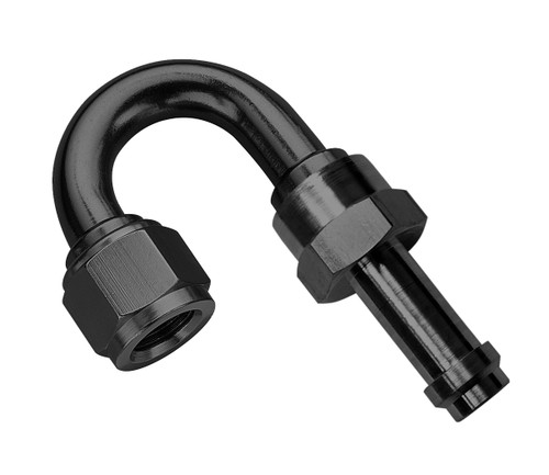 Fragola #6  180 Degree, Ez Street 30R9 Hose Compatible Hose End, Black