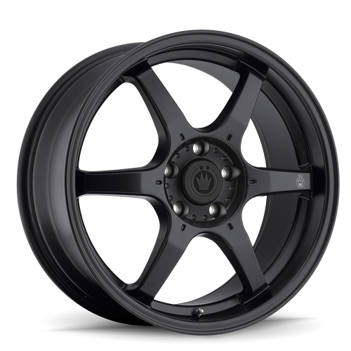 Konig Backbone 16X7 4X100 ET40 Matte Black Milling Logo On Spoke