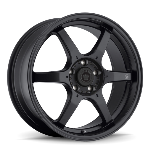 Konig Backbone 18X8 5X114.3 ET45 Matte Black  Milling Logo On Spoke