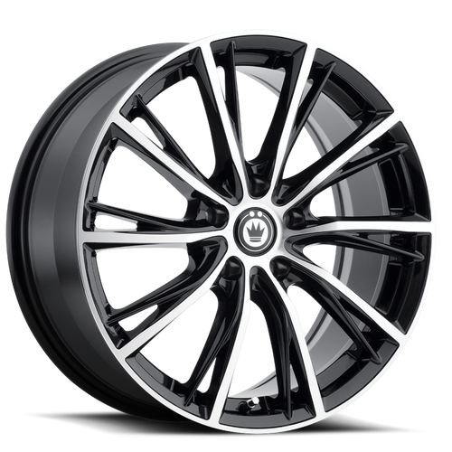 Konig Impression 16X7.5 5X112 ET45 Gloss Black W/ Machined Face