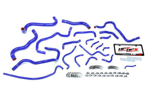 HPS Performance Blue Reinforced Silicone Radiator Heater Coolant Hose Kit for Honda 17-18 Civic Si 1.5L Turbo