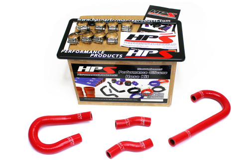 HPS Performance Red Reinforced Silicone Heater Hose Kit Coolant for Jeep 12-15 Grand Cherokee WK2 SRT8 6.4L