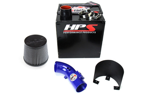 HPS Blue Shortram Air Intake + Heat Shield for 06-11 Honda Civic 1.8L 8th Gen