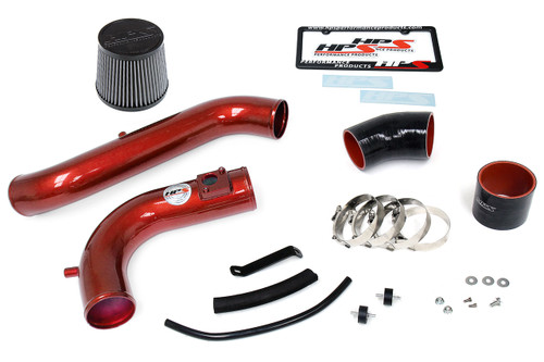 HPS Red Cold Air Intake (Converts to Shortram) for 08-12 Honda Accord 2.4L 8th Gen