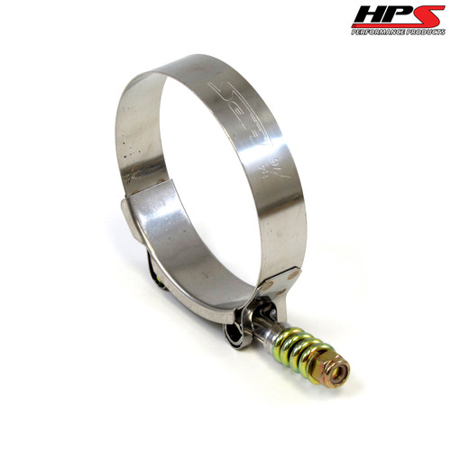 HPS Performance Stainless Steel Spring Loaded T-Bolt Clamp SAE 64 - Effective Size: 2.87"-3.19"