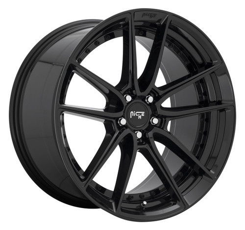 NICHE DFS M223 20x10.5 20 BL -Gloss BLK 5x115 NICHE DFS M223 20x10.5 20 BL -Gloss BLK 5x115