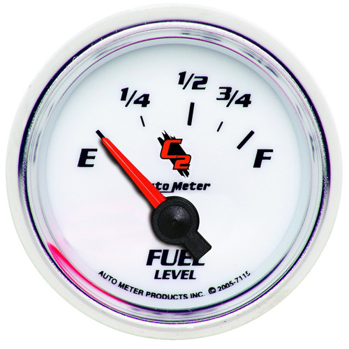 AutoMeter Gauge Fuel Level 2 1/16" 73Ωe To 10Ωf Elec C2