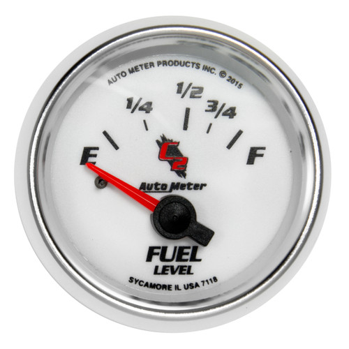 AutoMeter Gauge Fuel Level 2 1/16" 16Ωe To 158Ωf Elec C2