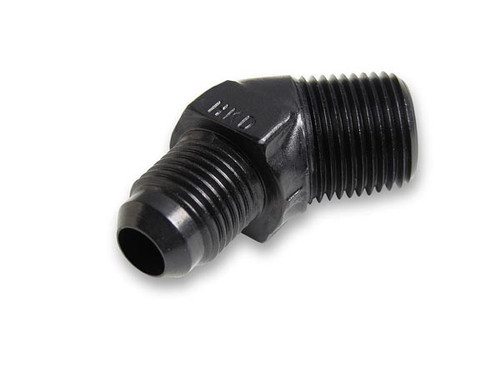 Earls Black 45 Deg -3 To 1/8" Npt Adapter Earls Black 45 Deg -3 To 1/8" Npt Adapter