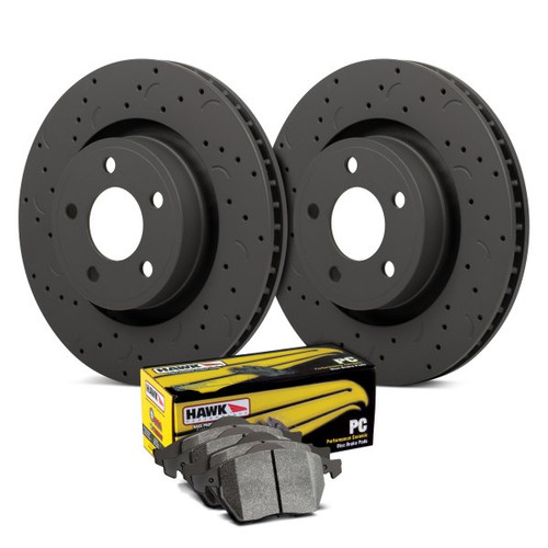 Hawk Talon PC Drilled and Slotted Front Brake Kit with Performance Ceramic Pads - HKC4058.453Z