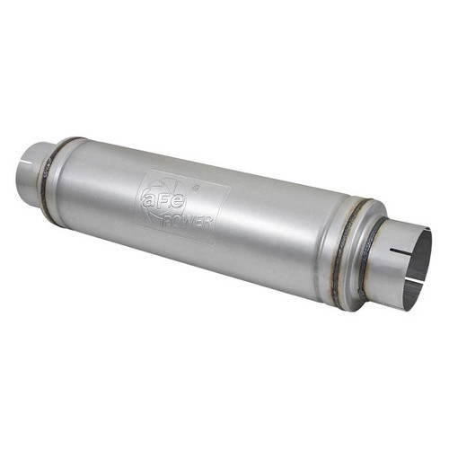 aFe ATLAS Aluminized Steel Muffler for 5 IN ID Center/Center x 7 IN Dia. x 24 IN L - Round Body