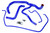 HPS Performance Blue Reinforced Silicone Radiator Hose Kit Coolant for Cadillac 15-17 Escalade 6.2L V8