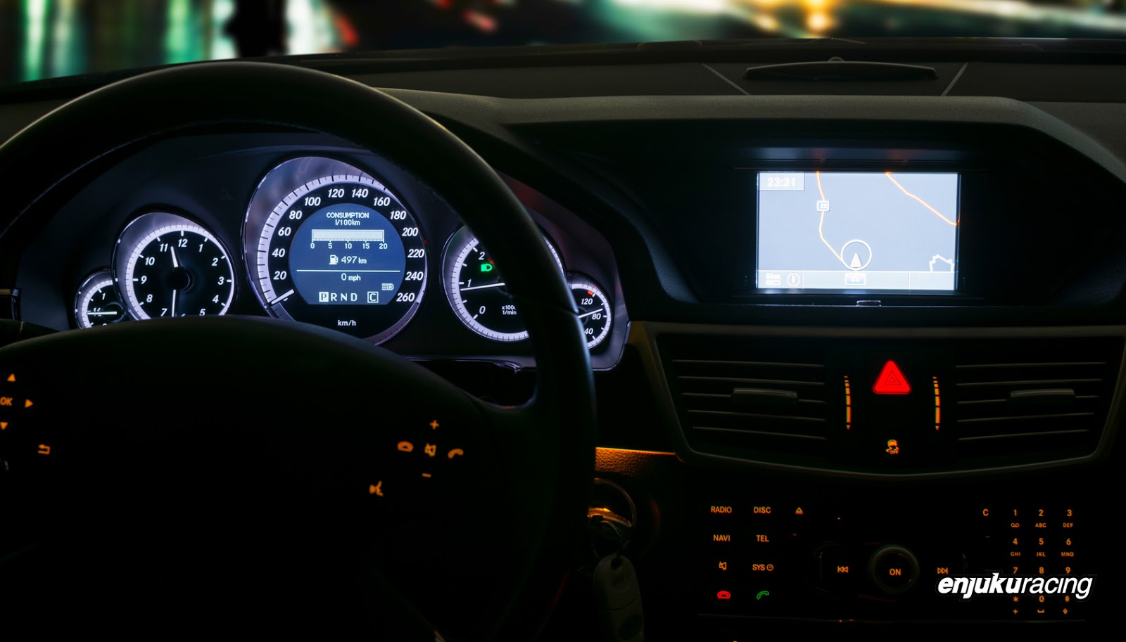 Interior car lights and GPS