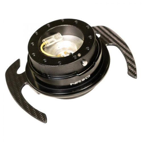 NRG Quick Release Kit Gen 4.0 - Black Body / Black Ring W/ CF - Foto 2