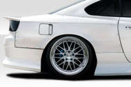 Duraflex D1 Sport 50MM Rear Fender Flares - 3 Piece for 1999-2002 Nissan Silvia S15 