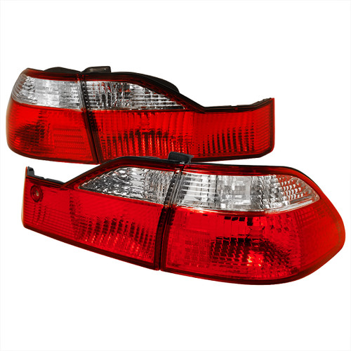 SpecD 19982000 Honda Accord Sedan Red Clear Tail Lights Enjuku