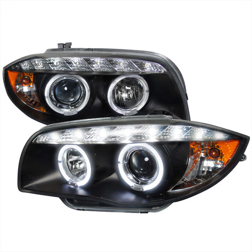SpecD 20042013 BMW E81 E82 E87 E88 Dual Halo Projector Headlights w