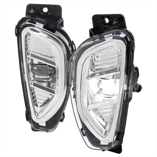SpecD 20202022 Ford Escape LED Fog Lights Kit (Chrome Housing/Clear