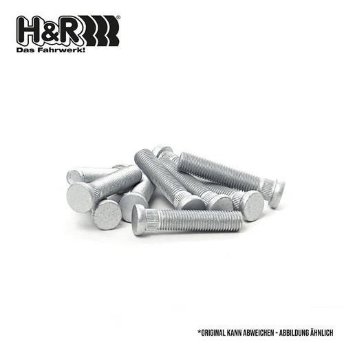 H&R Wheel Studs Type 14 X 1.5 Length 35mm Knurl Dia 14.90mm Enjuku