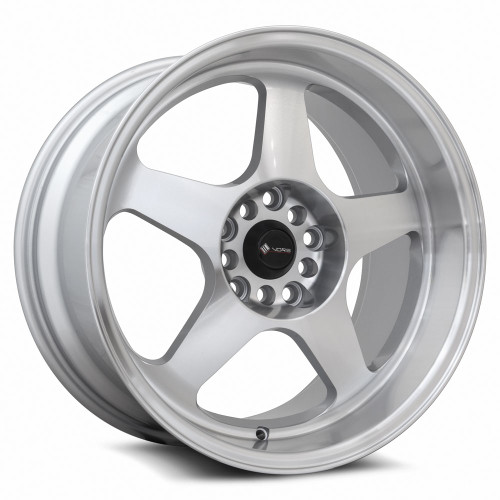 Vors SP1 Silver Machine Face Lip 17x9 30 5x120 73.1 - Enjuku Racing