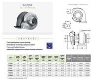 BorgWarner Turbocharger SX S200 T4 A/R .83 51mm Inducer