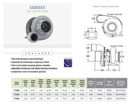 BorgWarner Turbocharger S300SX3 T4 A/R .88 60mm Inducer