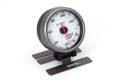 APEXi EL II System Gauge Water Temp White Display / Silver Ring ...