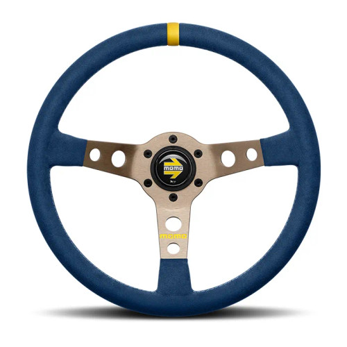 Momo MOD. 07 Microfiber - Blue - Enjuku Racing