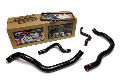 Hps Performance Reinforced Black Silicone Radiator Hose Kit Coolant For