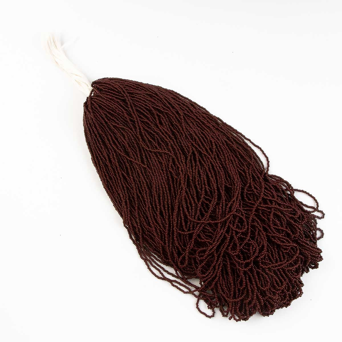 Cuentas De Semilla De Vidrio PRECIOSA® Color Topacio Oscuro/marrón, Tamaño 11/0 | Brillante, Hechas En República Checa | 1 Madeja