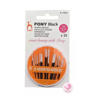 Agujas para coser a mano Pony 1/5, para telas gruesas