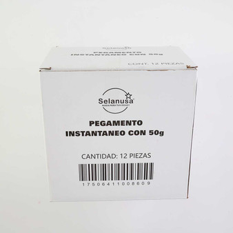 Pegamento Instantáneo 12 Pzs. con 50 g