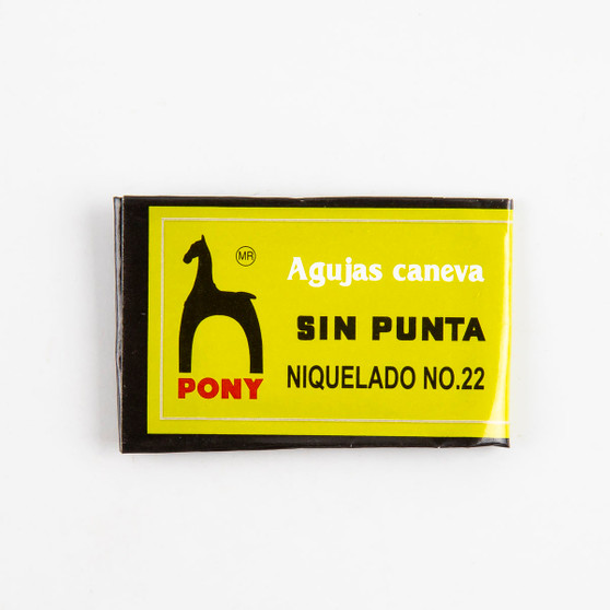 Aguja Canevá Pony sin Punta #22