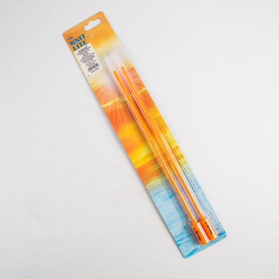 Aguja de Plástico Recta con Luz de 36 cm en Blíster Caja con 4 Pares #8