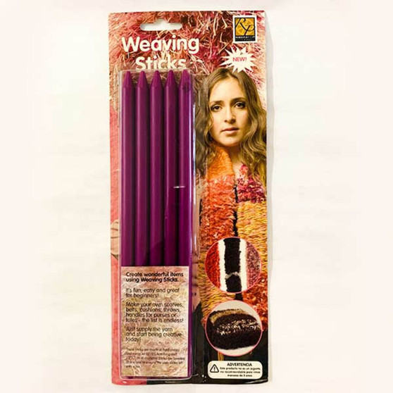 Aguja Recta Weaving Sticks 5 Pzs.