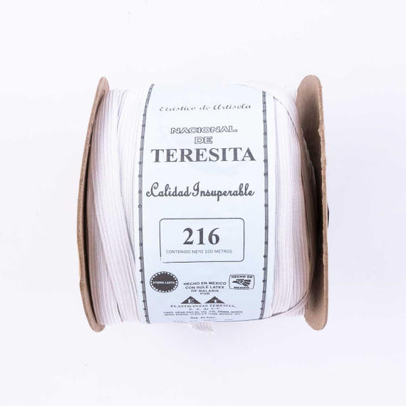 Elástico de Artisela Blanco 100 m No. 216-R-B 01-Blanco