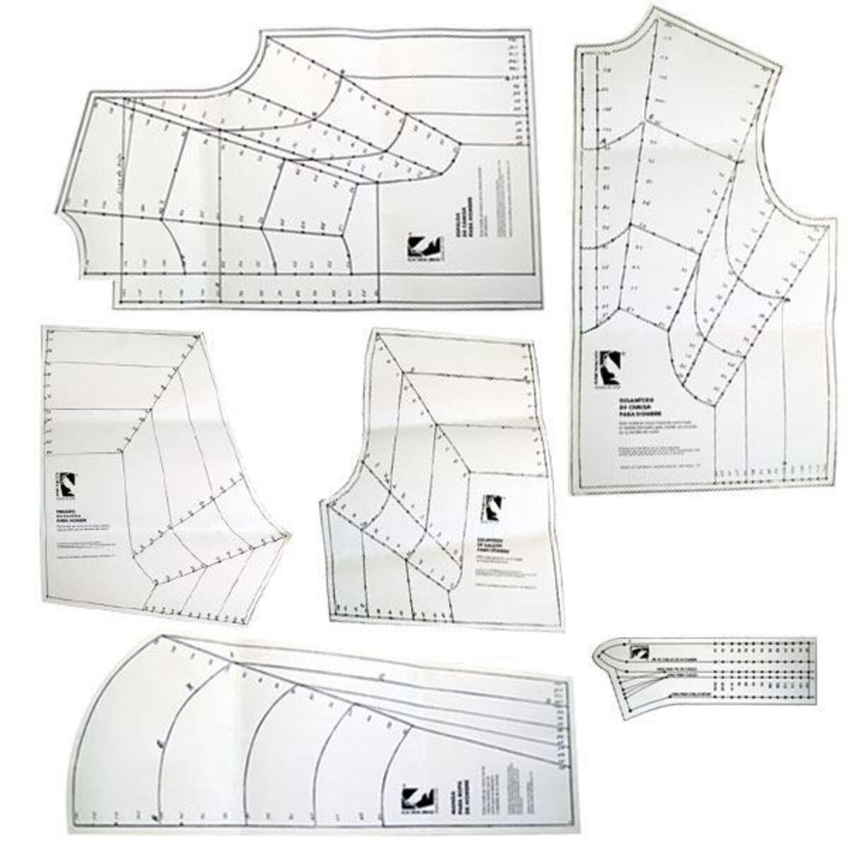 Encuentra Plantillas para Ropa de Hombre 6 Pzs. en Selanusa