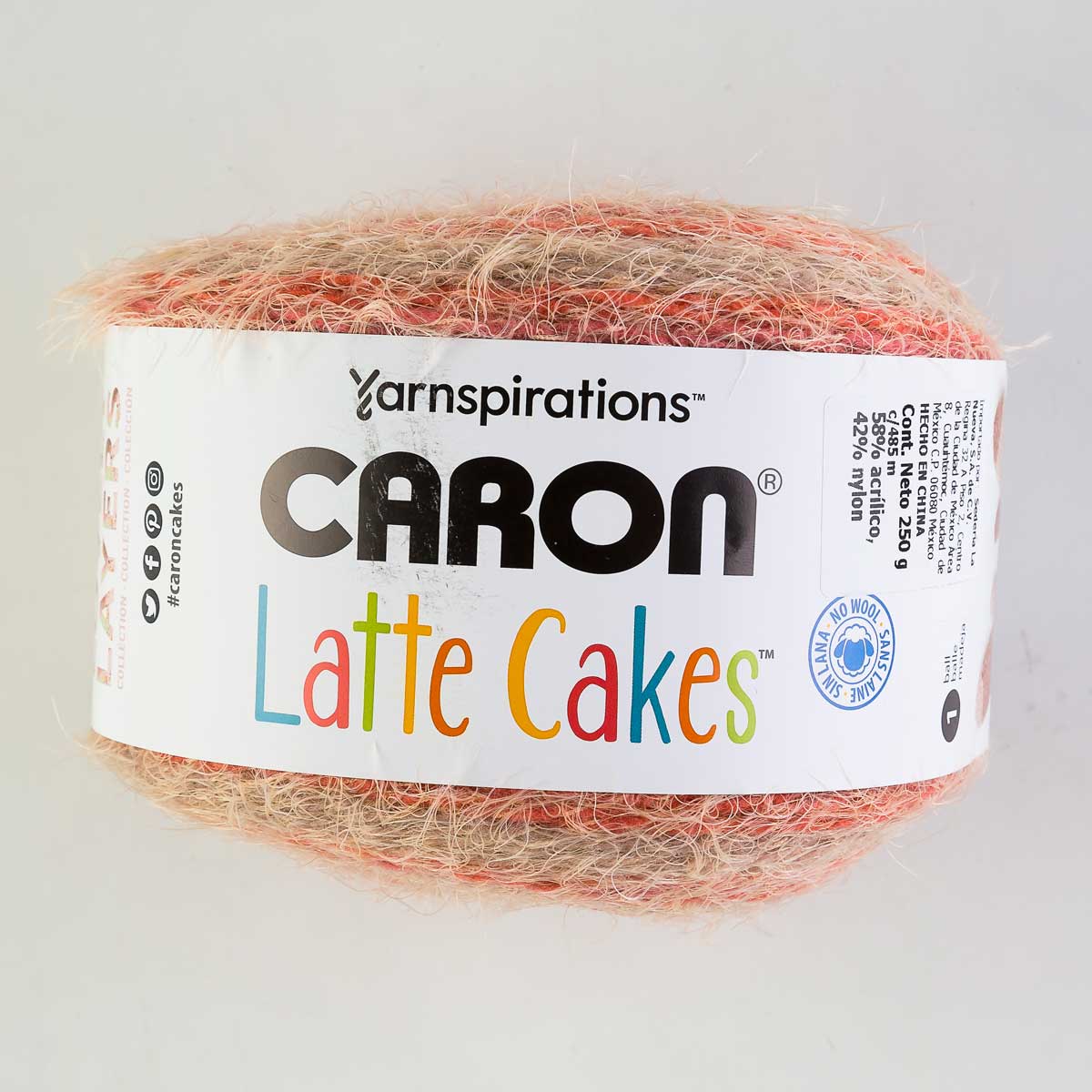  Caron Latte Cakes, Kissy Kissy, 250g