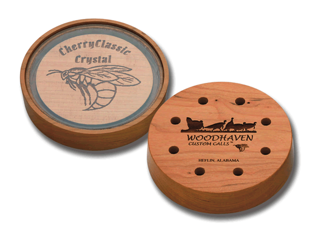 WoodHaven Custom Calls Cherry Classic Crystal Friction Turkey Call WoodHaven Custom Calls Cherry Classic Crystal Friction Turkey Call