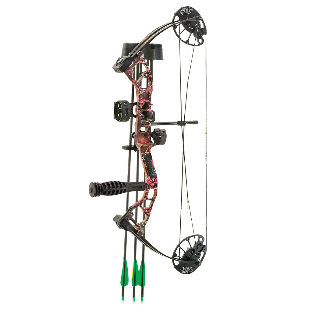PSE Archery Mini Burner Ready To Shoot Package RH Muddy Girl Camo 40