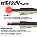 Tenpoint Alpha Blaze HPX Lighted Nock 3pk