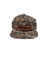 Mike's Archery Logo Leather Patch Richardson 256P Hat Realtree Advantage Camo Rope Hat