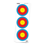 Morrell Targets 3 Spot FITA Vertical Paper Archery Target Faces 100 PACK