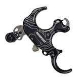 Tru Ball Ridgepoint Flex 3 Finger Aluminum Thumb Release with Lanyard Black