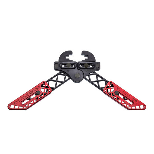 Pine Ridge Kwik Stand Adjustable Universal Bow Support Holder Red
